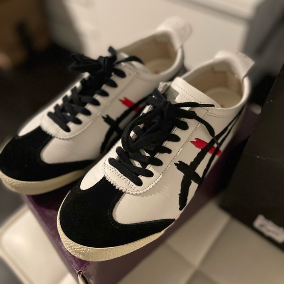 MEXICO 66 DELUXE style embroidered Onitsuka Tiger in Japanese Katakana character - Picture 5 of 8